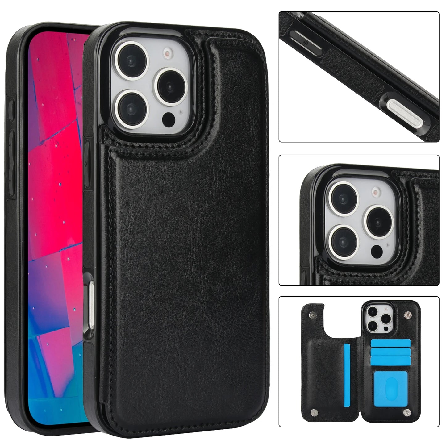 Dalizza™ Premium Faux Leather Flip Case for Iphone