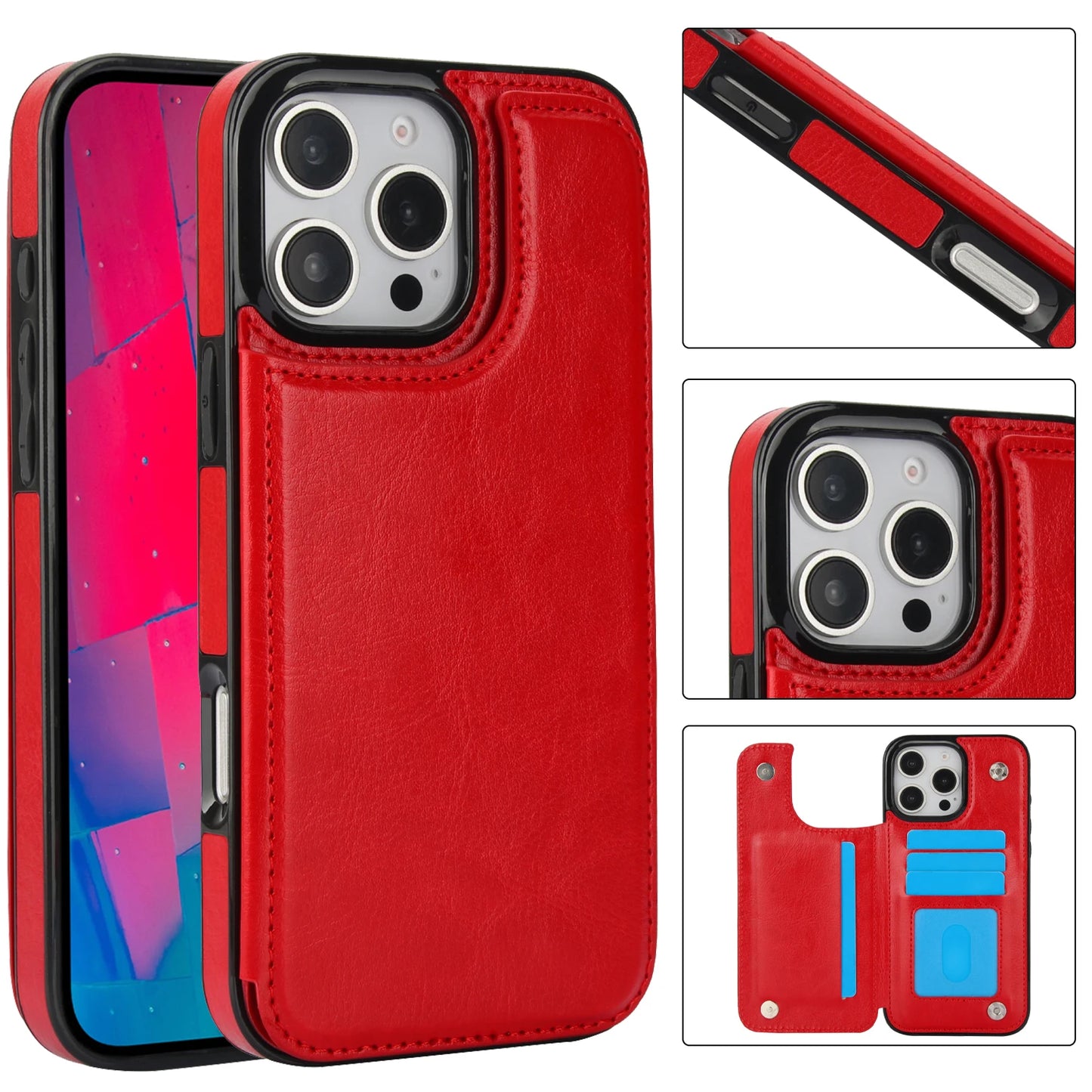 Dalizza™ Premium Faux Leather Flip Case for Iphone