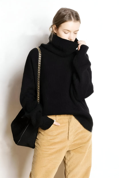 Dalizza™ Simple Knit Turtleneck Sweater