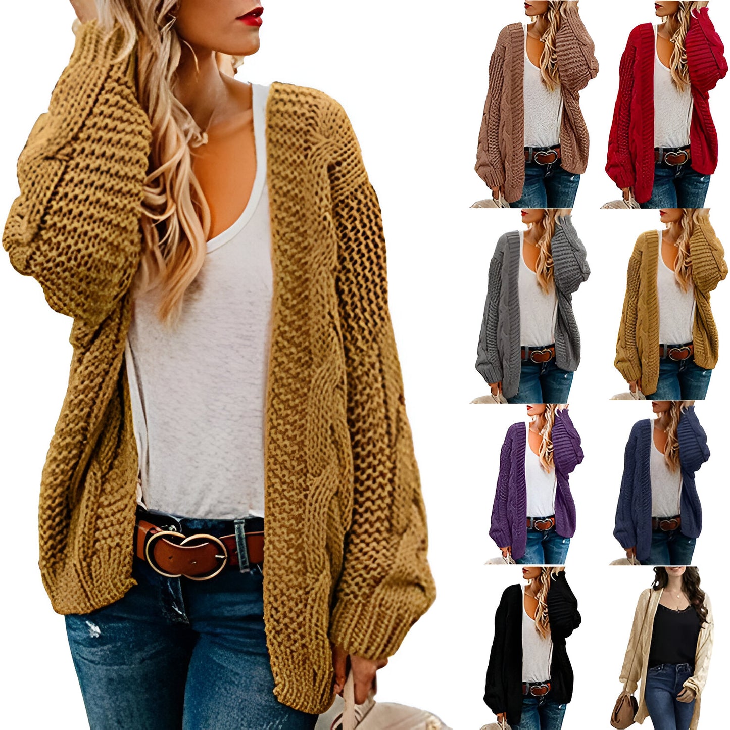 Dalizza™ Long Sleeve Cardigan Sweaters