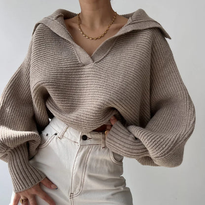 Dalizza™ Collar Long Sleeve Sweater