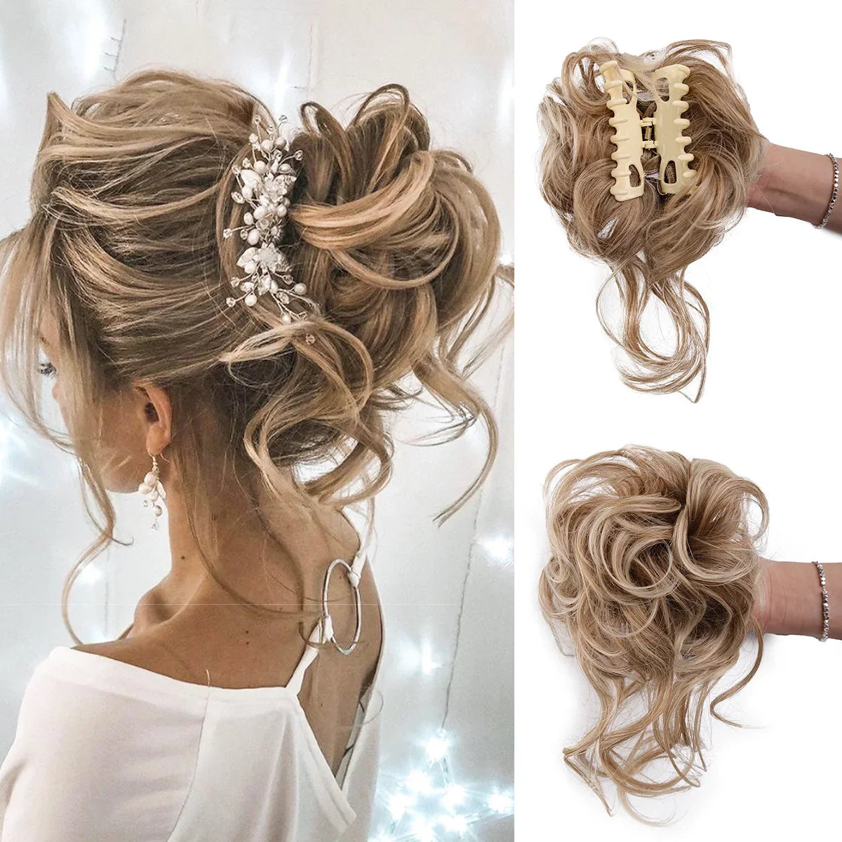 Curly Bun Hair Piece by DOZALA™