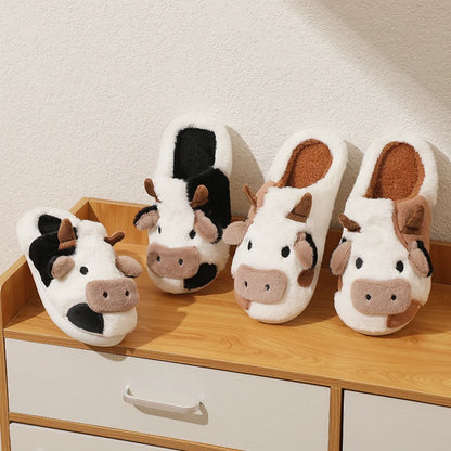 Dalizza™ Cute Cow Plush Slippers