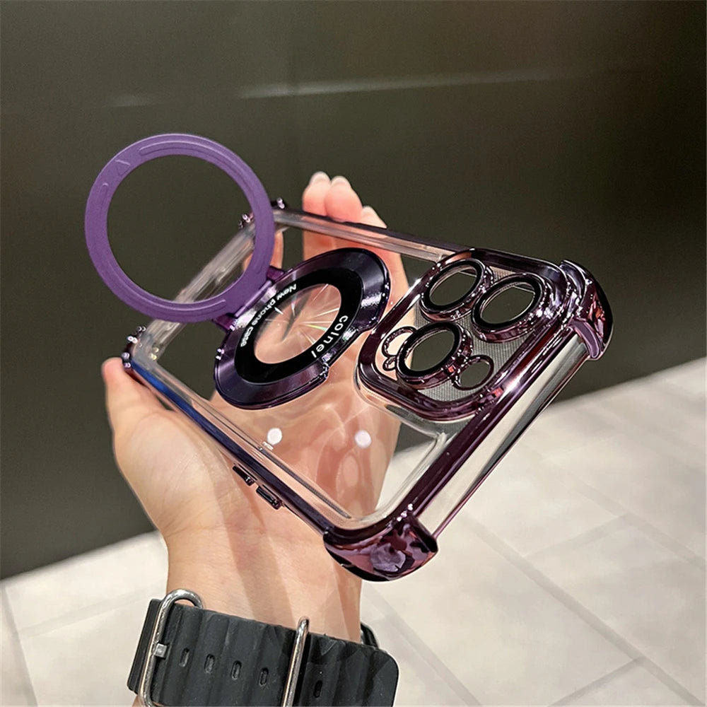 Dalizza™ Plated Clear Bracket Phone Case