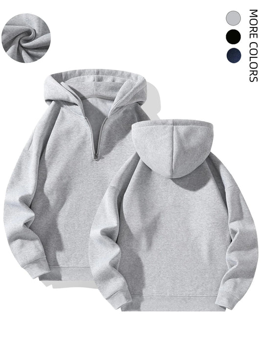 Dalizza™ Half Zip Up Thermal Lined Hoodie