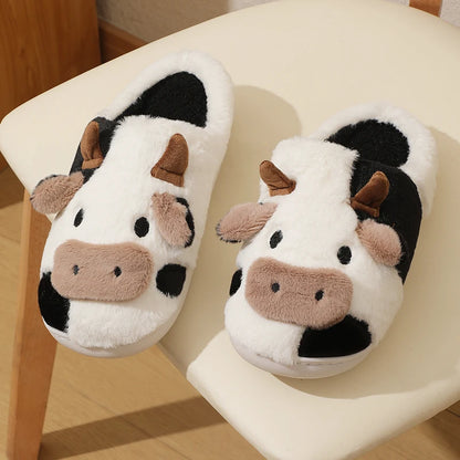 Dalizza™ Cute Cow Plush Slippers