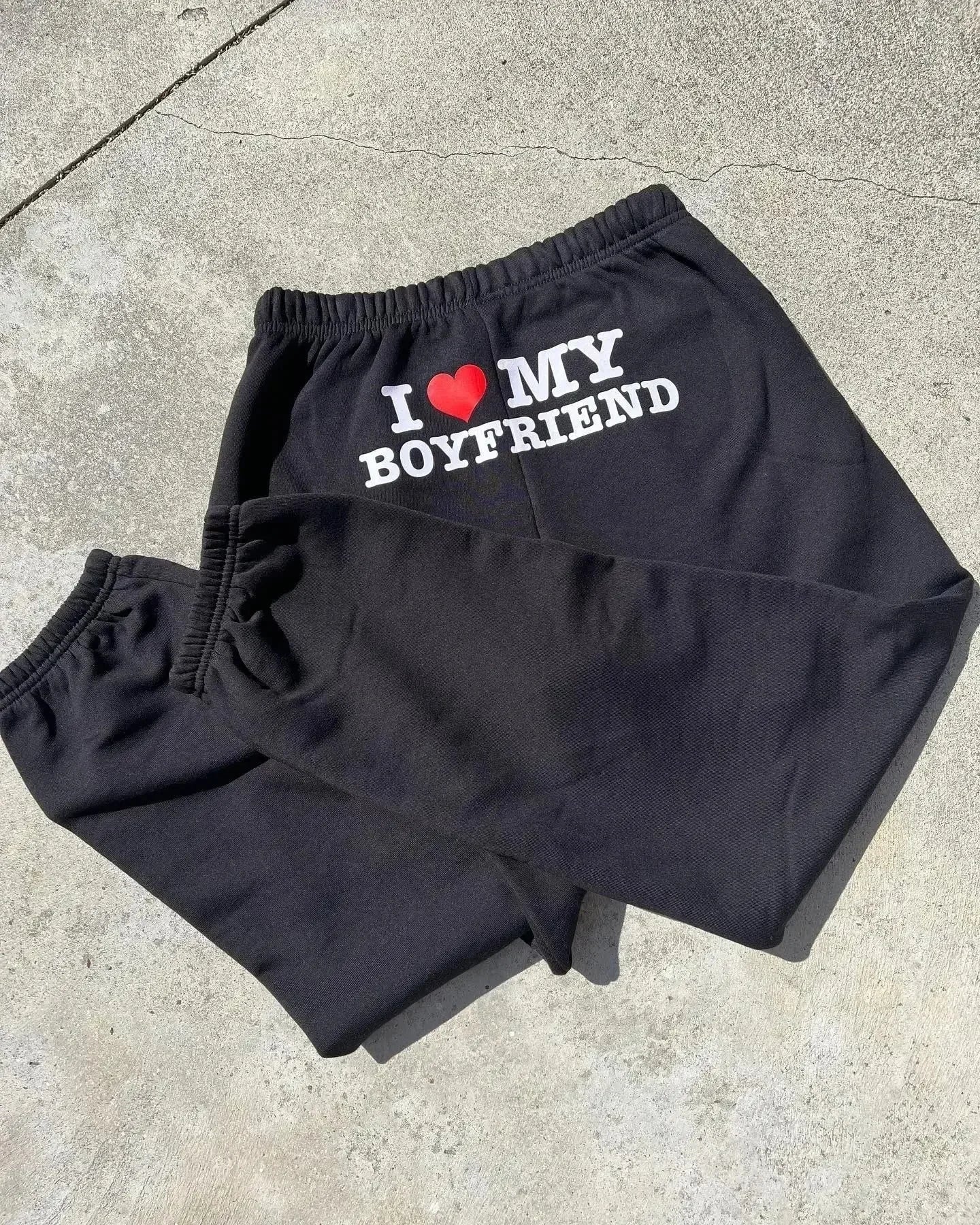 Dalizza™  I Love My Boyfriend Sweatpants