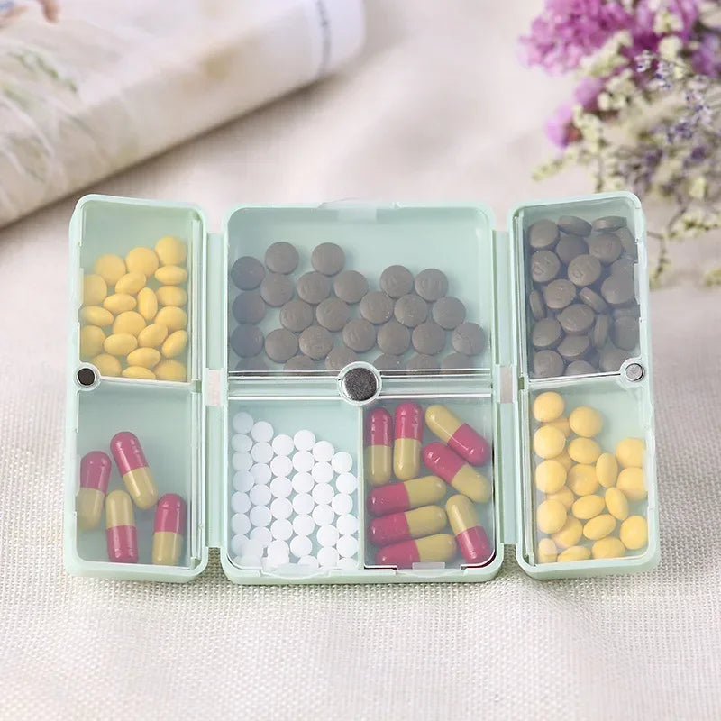 7 Compartments Portable Pill Case