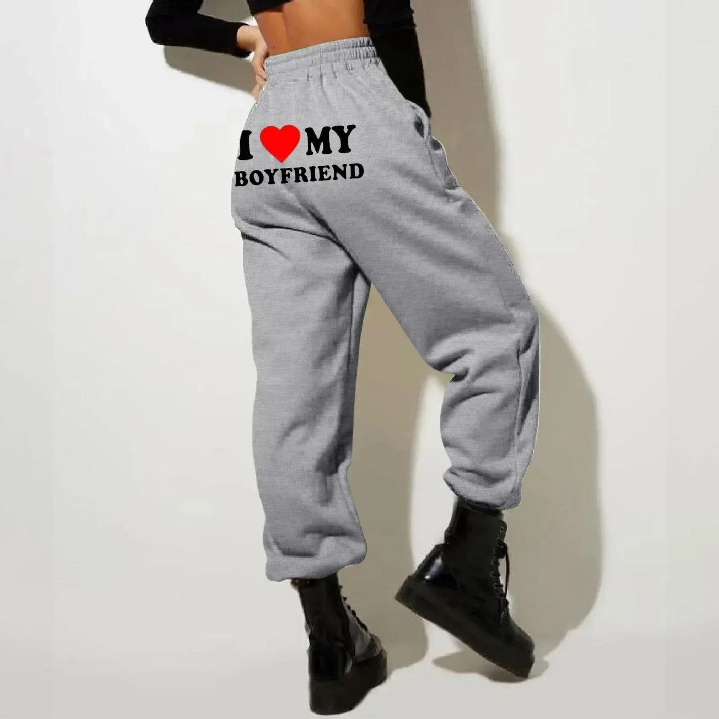 Dalizza™  I Love My Boyfriend Sweatpants