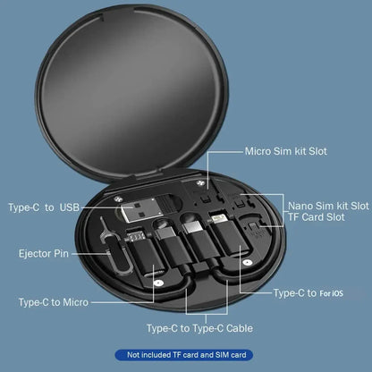 Multifunctional USB Type C Data Cable Set