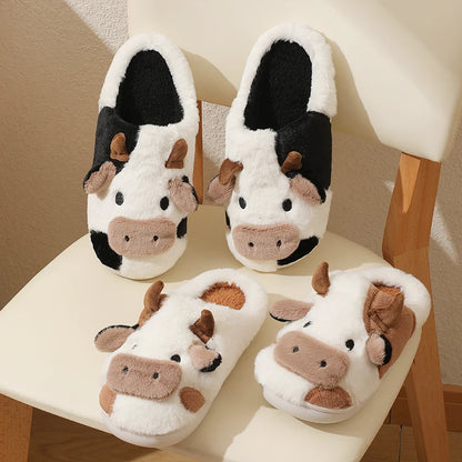 Dalizza™ Cute Cow Plush Slippers