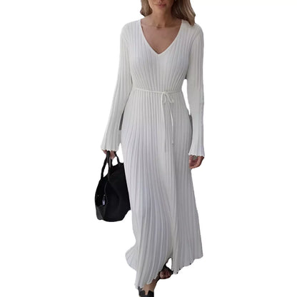 Dalizza™ Ribbed Knit Long Sleeve Maxi Dress