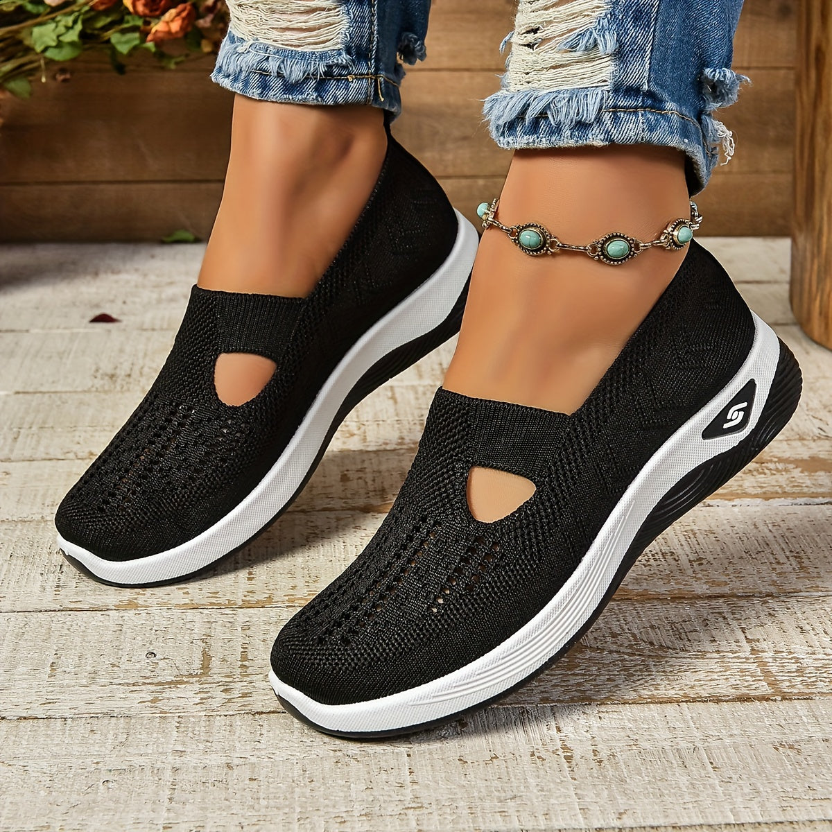 Comfortable Low-Top Fabric Slip-On Sneakers