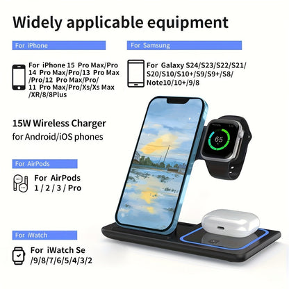 3-in-1 Wireless Charging Station