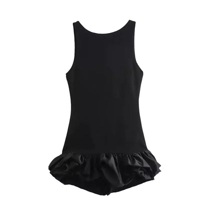 Elegant Ruffled Mini Dress