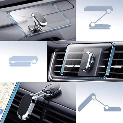 Alloy Folding Magnetic Car Phone Holder