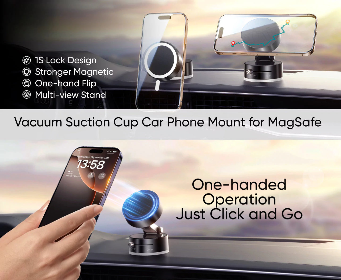 Dalizza™ Vacuum Magnetic Phone Stand